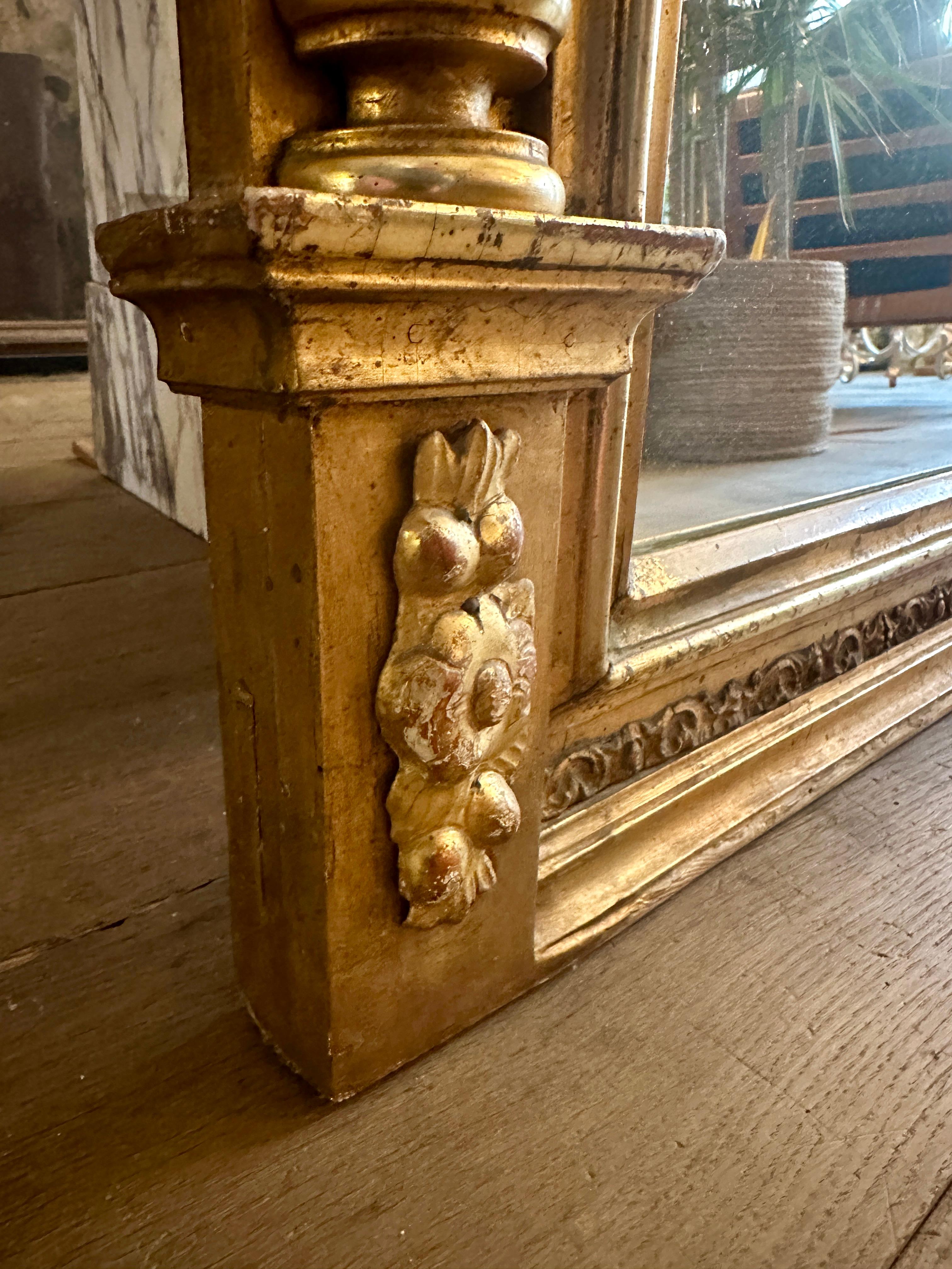 A Large English Regency Gilt  Pier Mirror For Sale 7