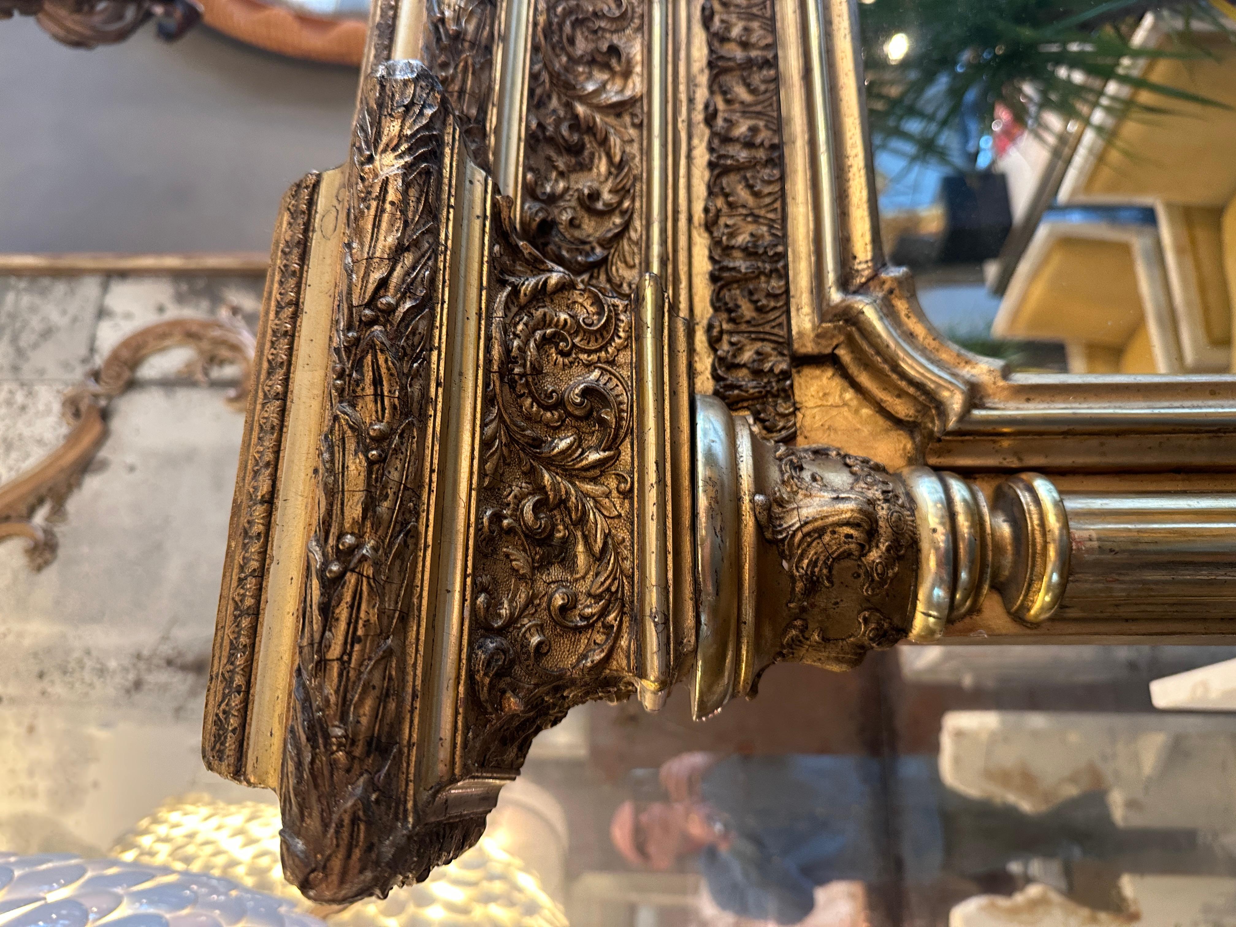 A Large English Regency Gilt  Pier Mirror In Good Condition For Sale In London, GB