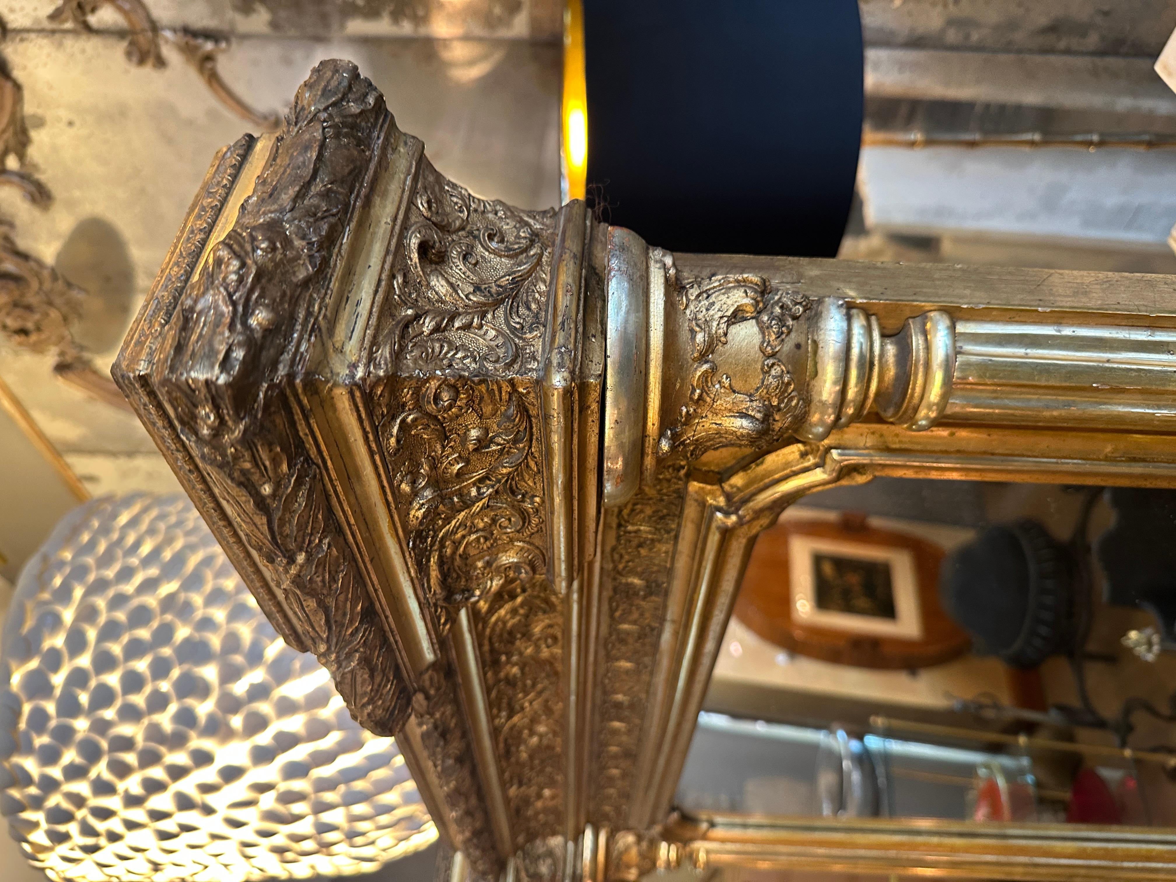 A Large English Regency Gilt  Pier Mirror For Sale 1