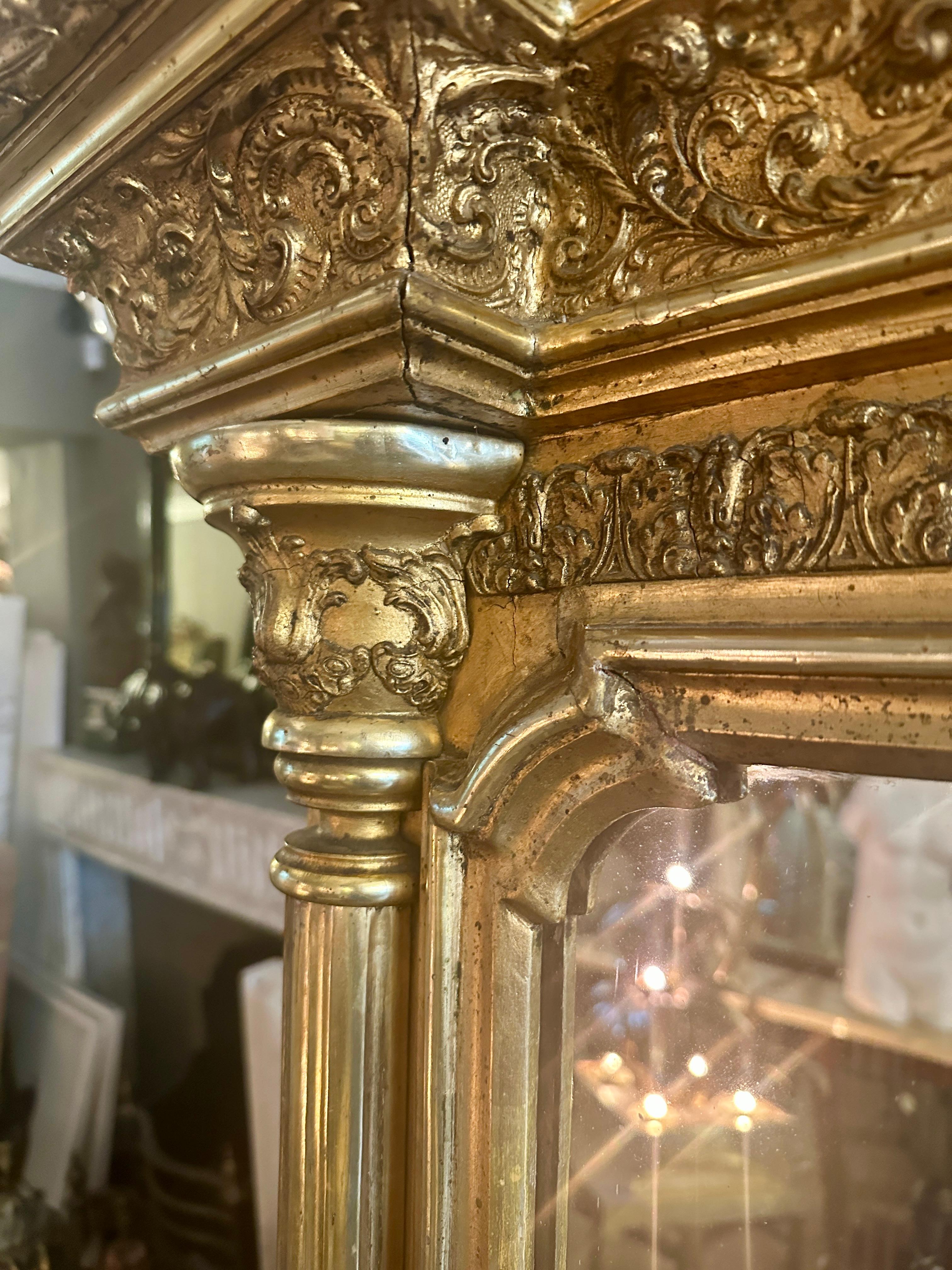 A Large English Regency Gilt  Pier Mirror For Sale 5