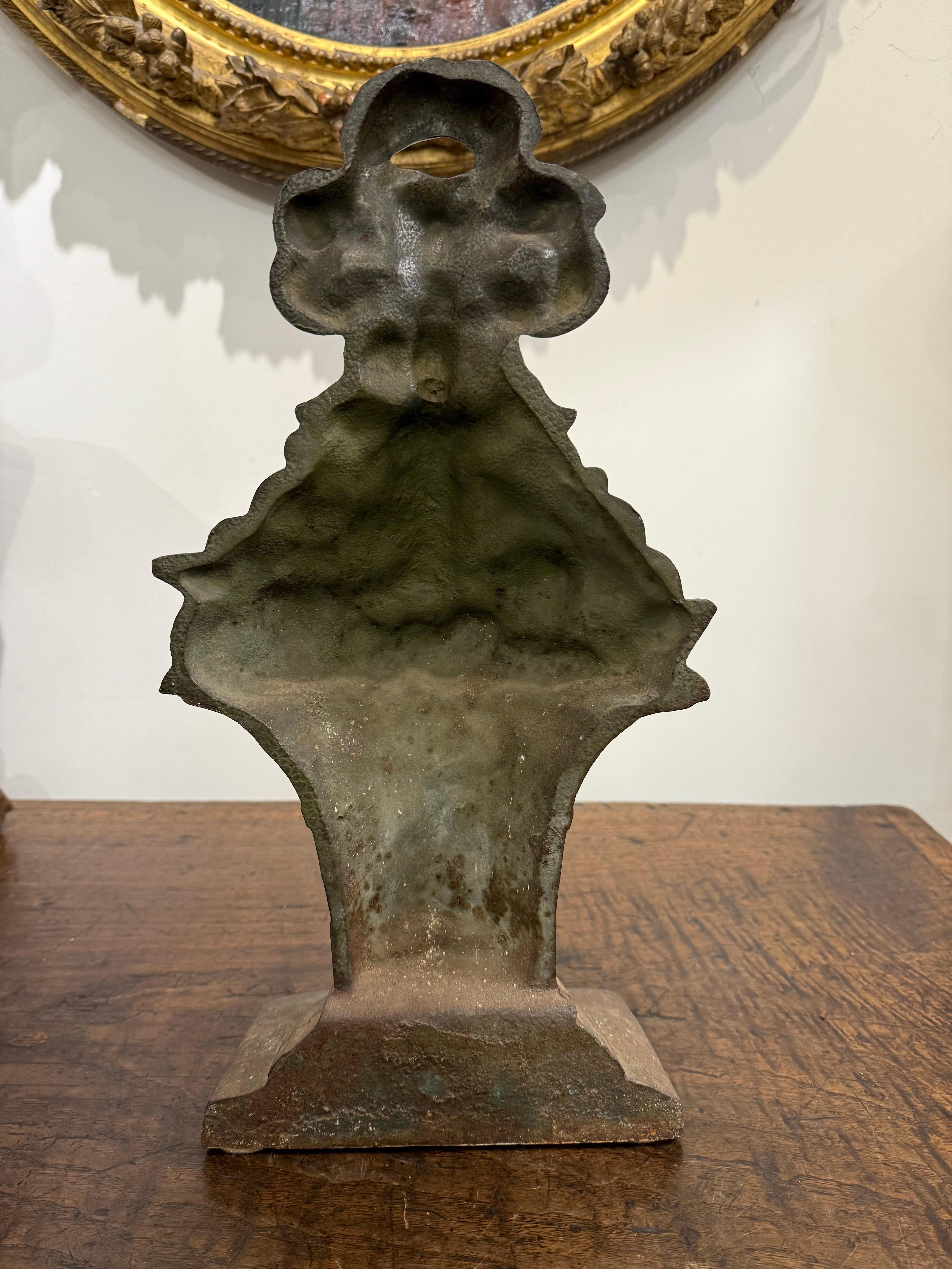 Vittoriano A Large English Victorian Cast Iron Painted Doorstops, 19th Century in vendita