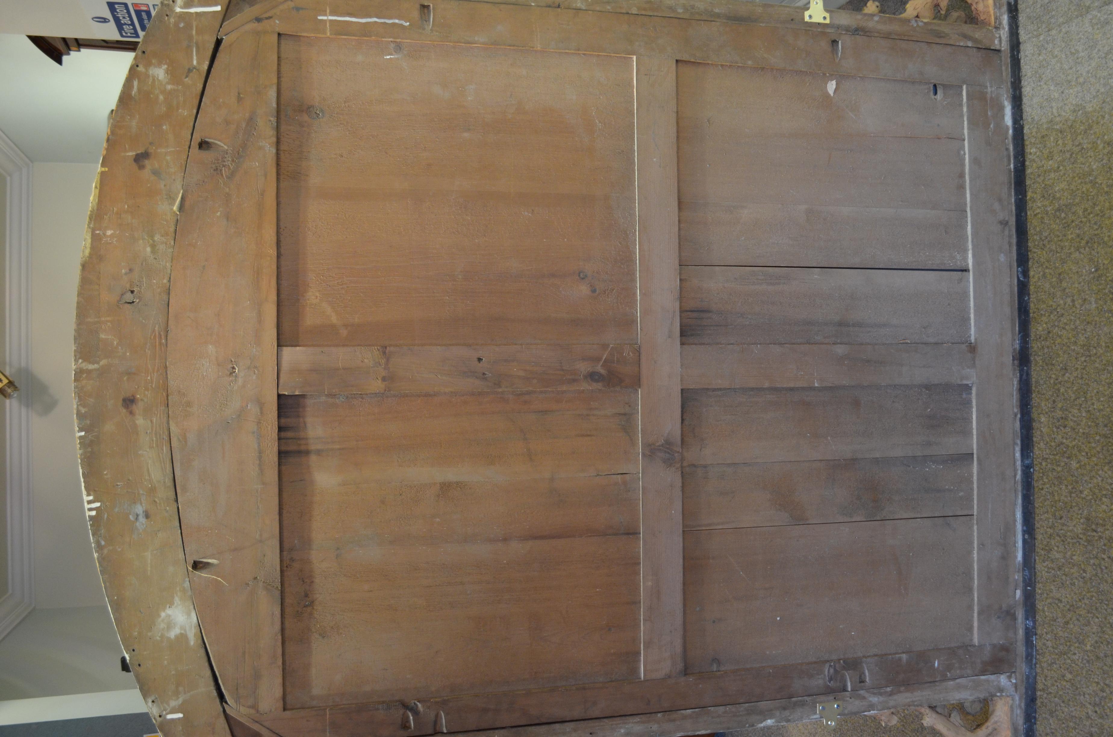 Gran espejo victoriano inglés de madera dorada de 170 cm de alto en venta 7