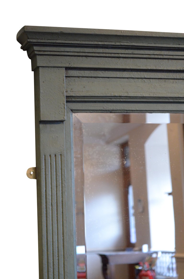 Large English Victorian Wall Mirror For Sale at 1stDibs
