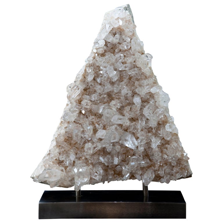 A large exceptional 'A' Grade Quartz Crystal cluster from Arkansas For