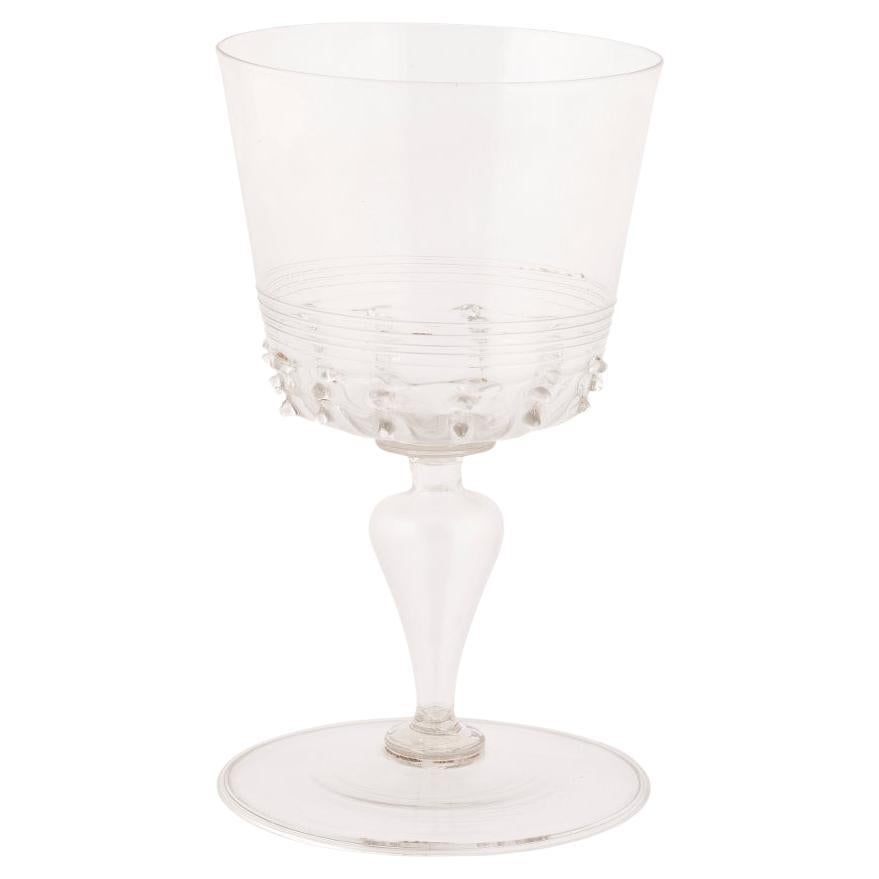 Large Façon De Venise Goblet Late 16th Century For Sale