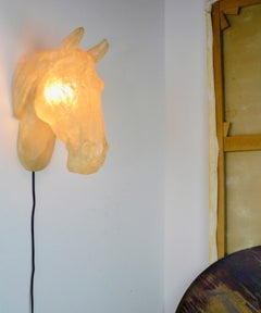A large fiberglass " horse head" wall sconce - France - 1970