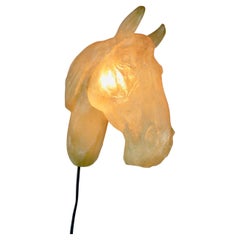 A large fiberglass " horse head" wall sconce - France - 1970