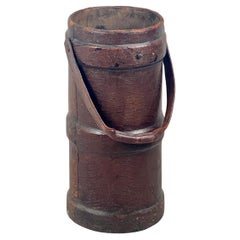 A Large First World War Leather Shell Carrier Stick Stand