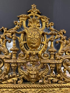 A Large Flemish Cushion Front Mirror, 19th Century