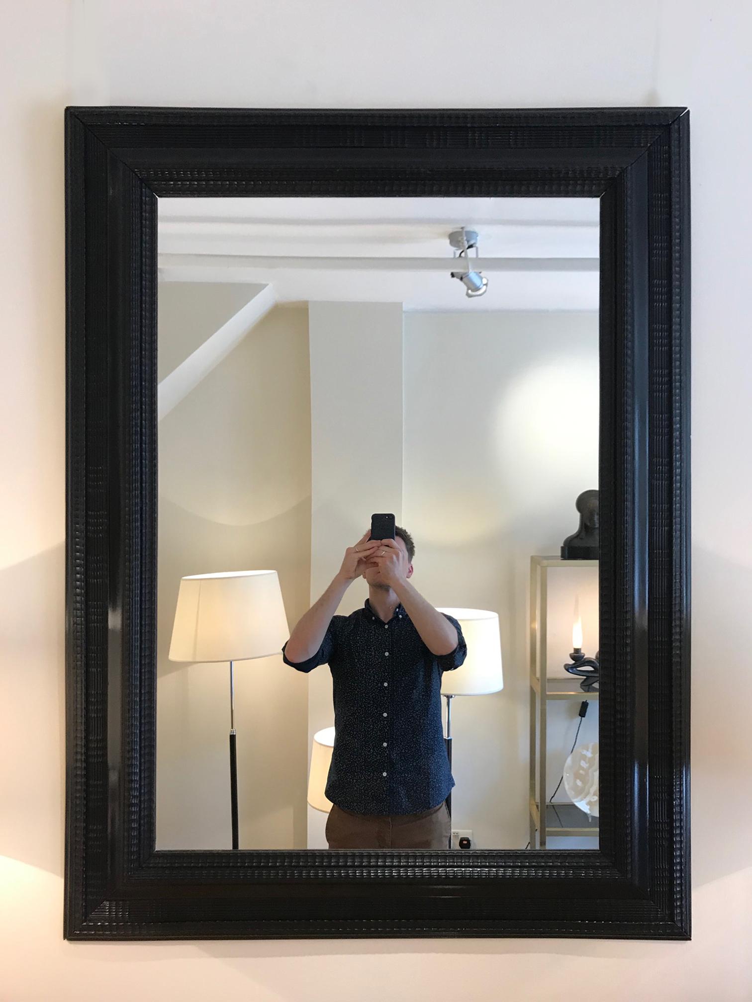 ebonised mirror