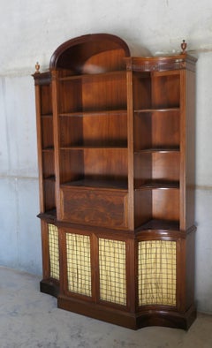 A Large French Break Front Bookcase    An excellent looking piece