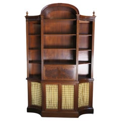 Vintage A Large French Break Front Bookcase    An excellent looking piece