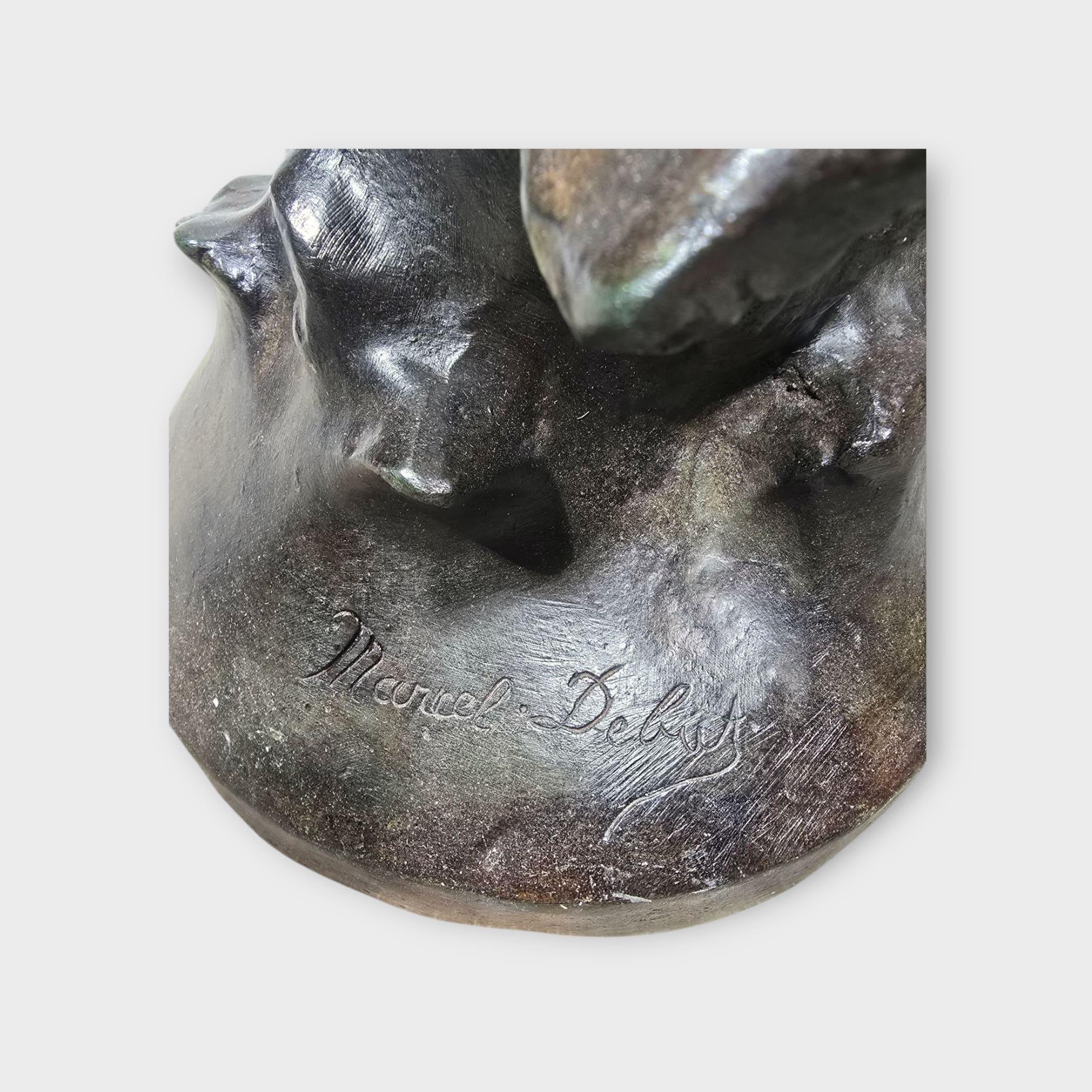Una grande scultura francese in bronzo raffigurante una donna nuda , Marcel Debut 108 CM in vendita 6