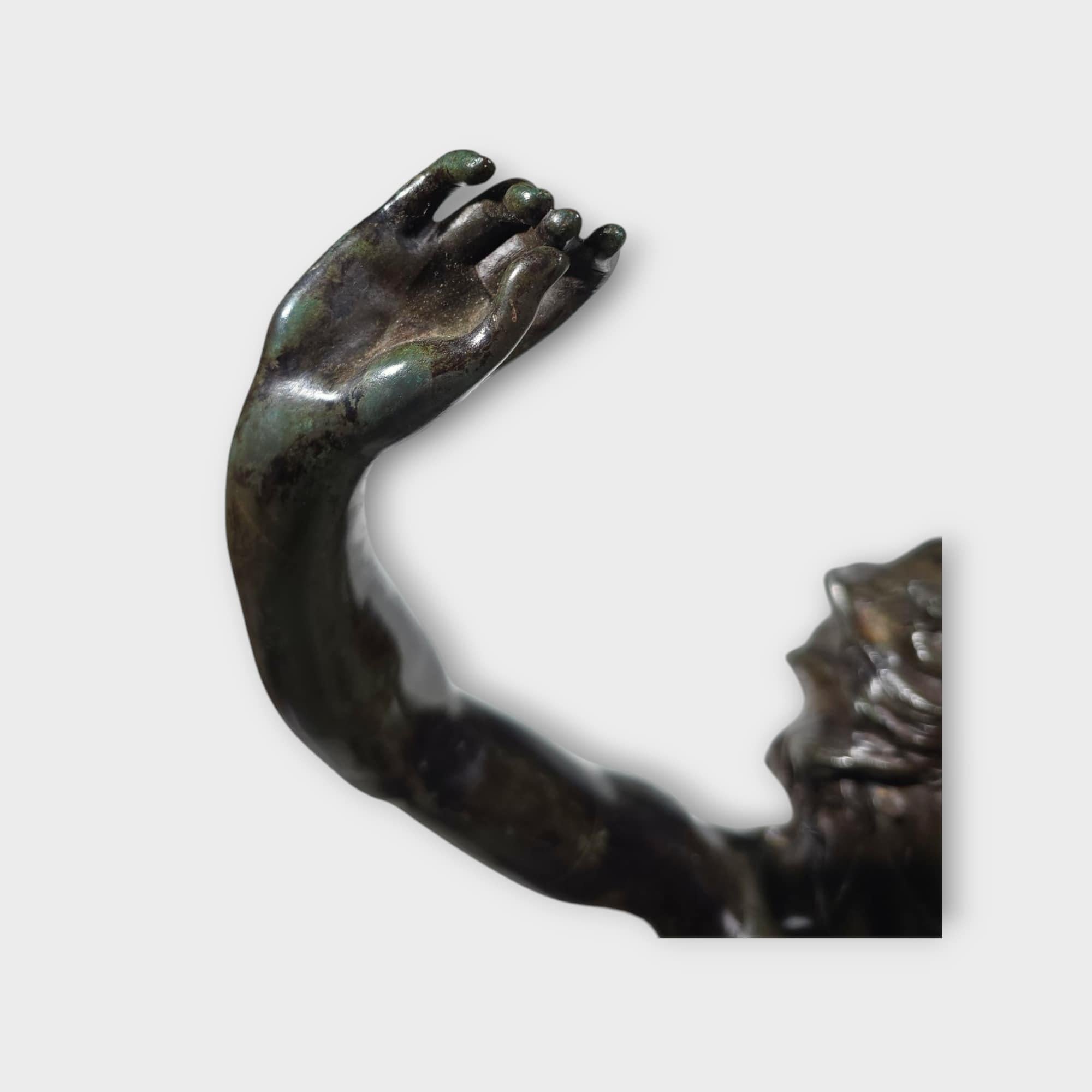 Una grande scultura francese in bronzo raffigurante una donna nuda , Marcel Debut 108 CM in vendita 10
