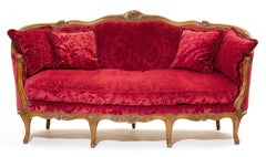 Grand sac à main français Louis XV en corbeille, noyer, Louis Delanois JME