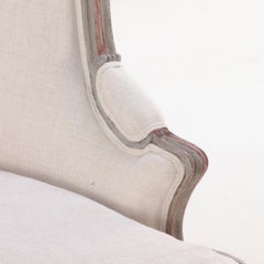 A Large French Louis XV style Painted Bergere, C. 1900.