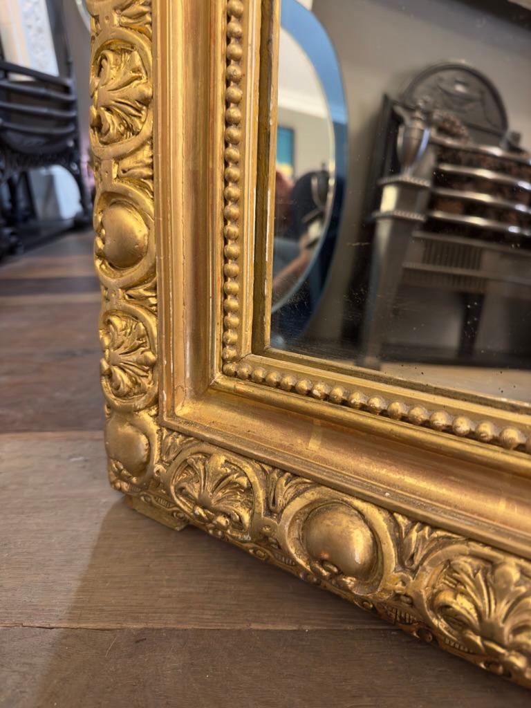 A Large French Napoleon III Period Gold Gilt Mirror 7