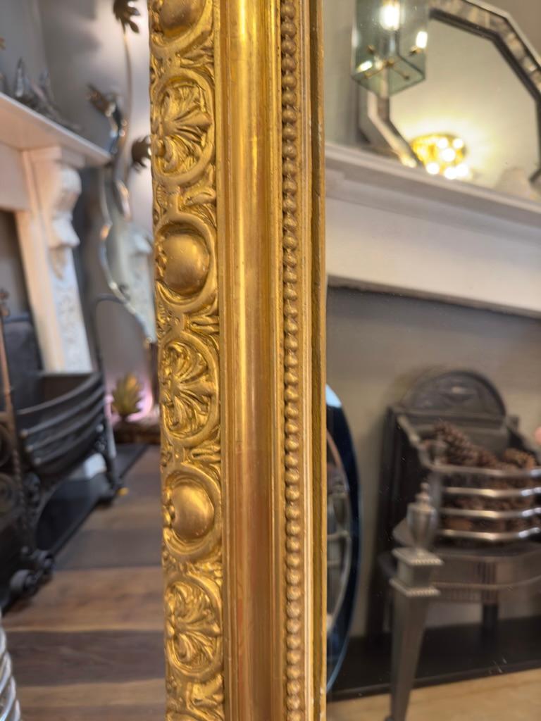 A Large French Napoleon III Period Gold Gilt Mirror 2