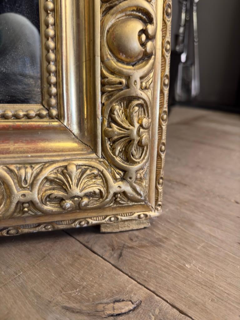 A Large French Napoleon III Period Gold Gilt Mirror 5