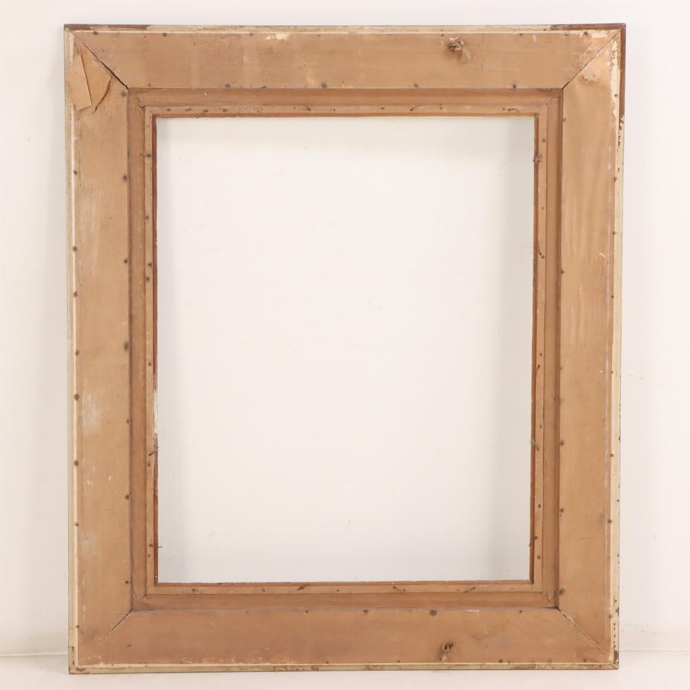 20th Century A large French painted canvas frame, C. 1970. For Sale