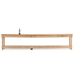 A Large French Pine Drapers Table, 19th C.