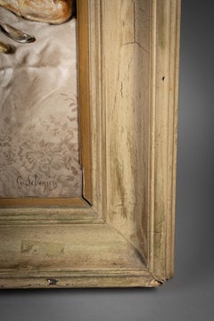 Large French Porcelain Still Life Plaque, circa 1870