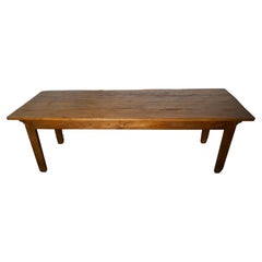Large French Rustic Pine Table