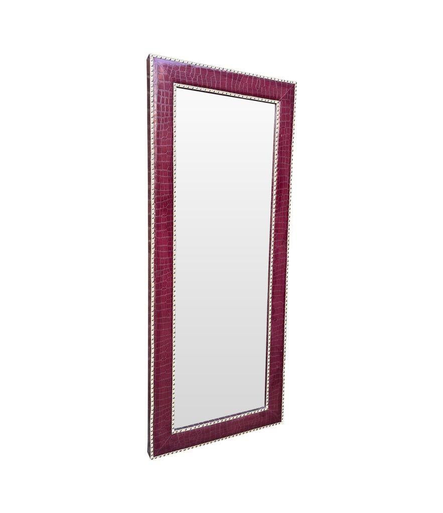 purple long mirror