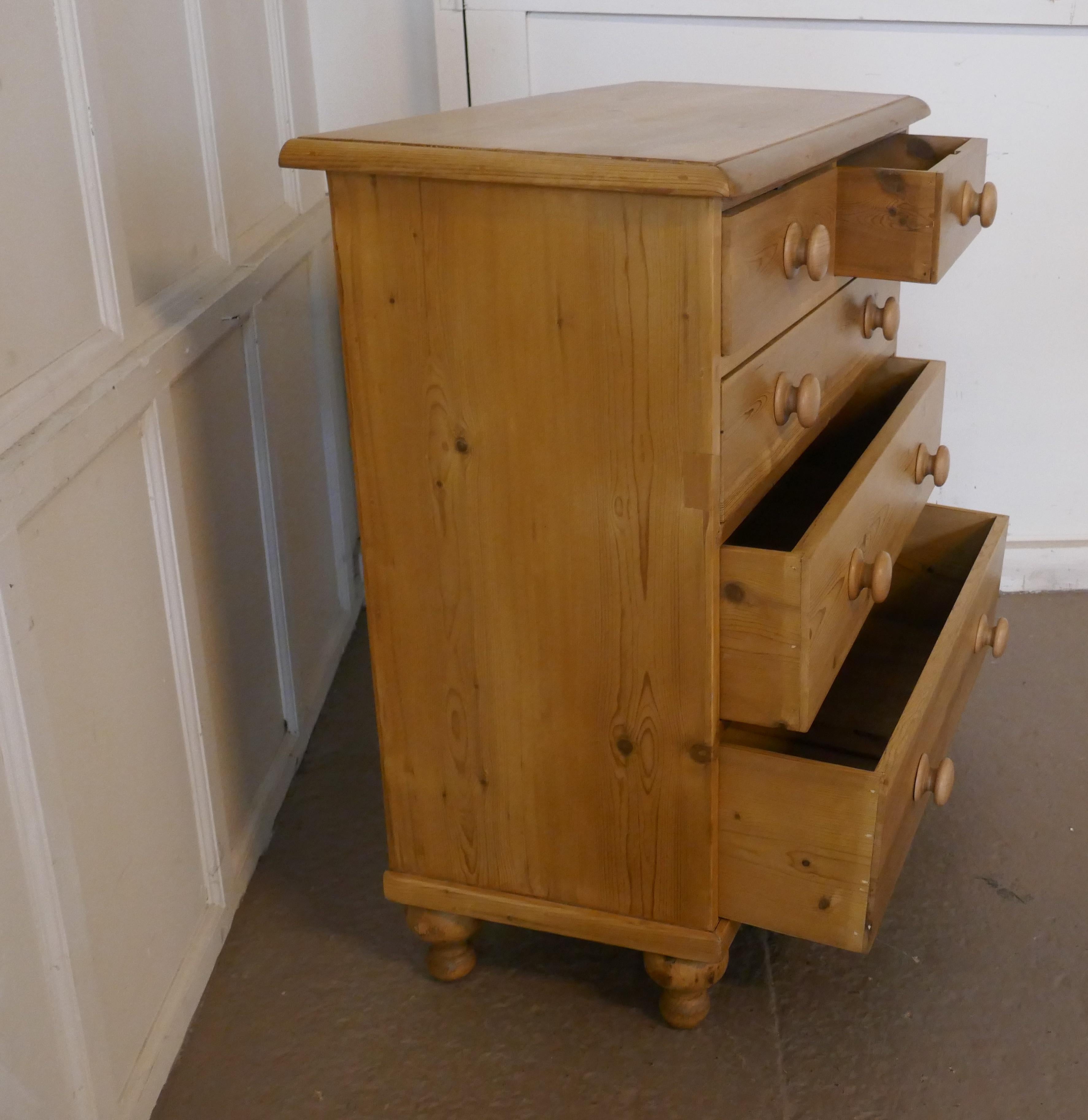 Large Fully Restored Victorian Pine Chest of Drawers 1