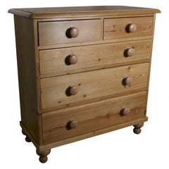 Large Fully Restored Victorian Pine Chest of Drawers