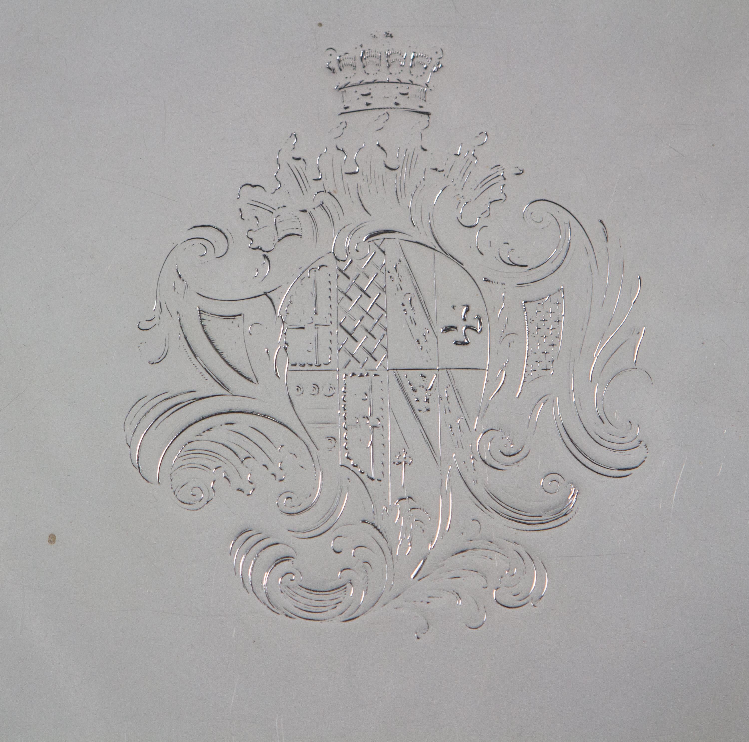 George IV Grand Salver en argent George II Londres 1738 par John Tuite en vente