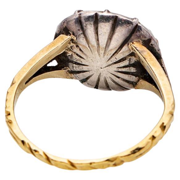 Antiker georgianischer Diamantring mit Rosenschliff, um 1790 im Zustand „Hervorragend“ in Firenze, IT