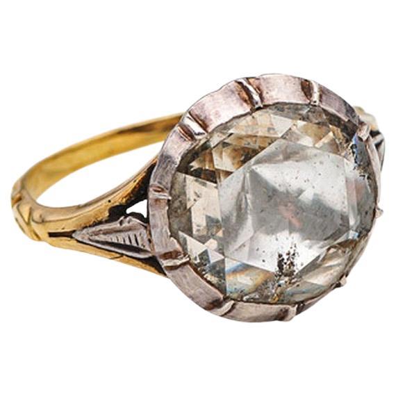 Georgian Antique Rose-Cut Diamond Ring Circa 1790 In Excellent Condition In Firenze, IT