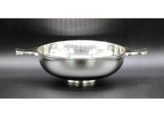 Large George V Silver Two Handled Quaich 'a Scottish Whisky Tasting Vessel'