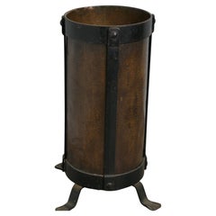 A Large Golden Copper Iron Bound Stick Stand