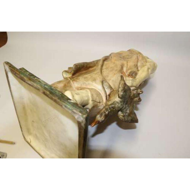 Eine große klassische römische Figur aus Goldscheider Keramik um 1890 im Angebot 13