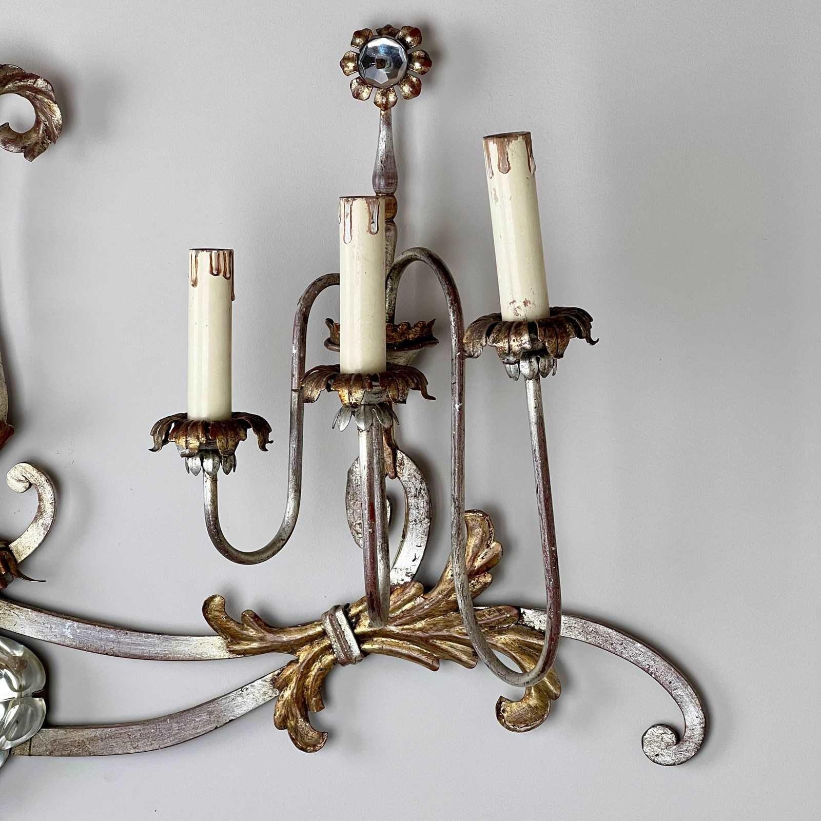 Un'applique di grandi dimensioni di Banci Firenze in argento dorato In condizioni buone in vendita a London, GB