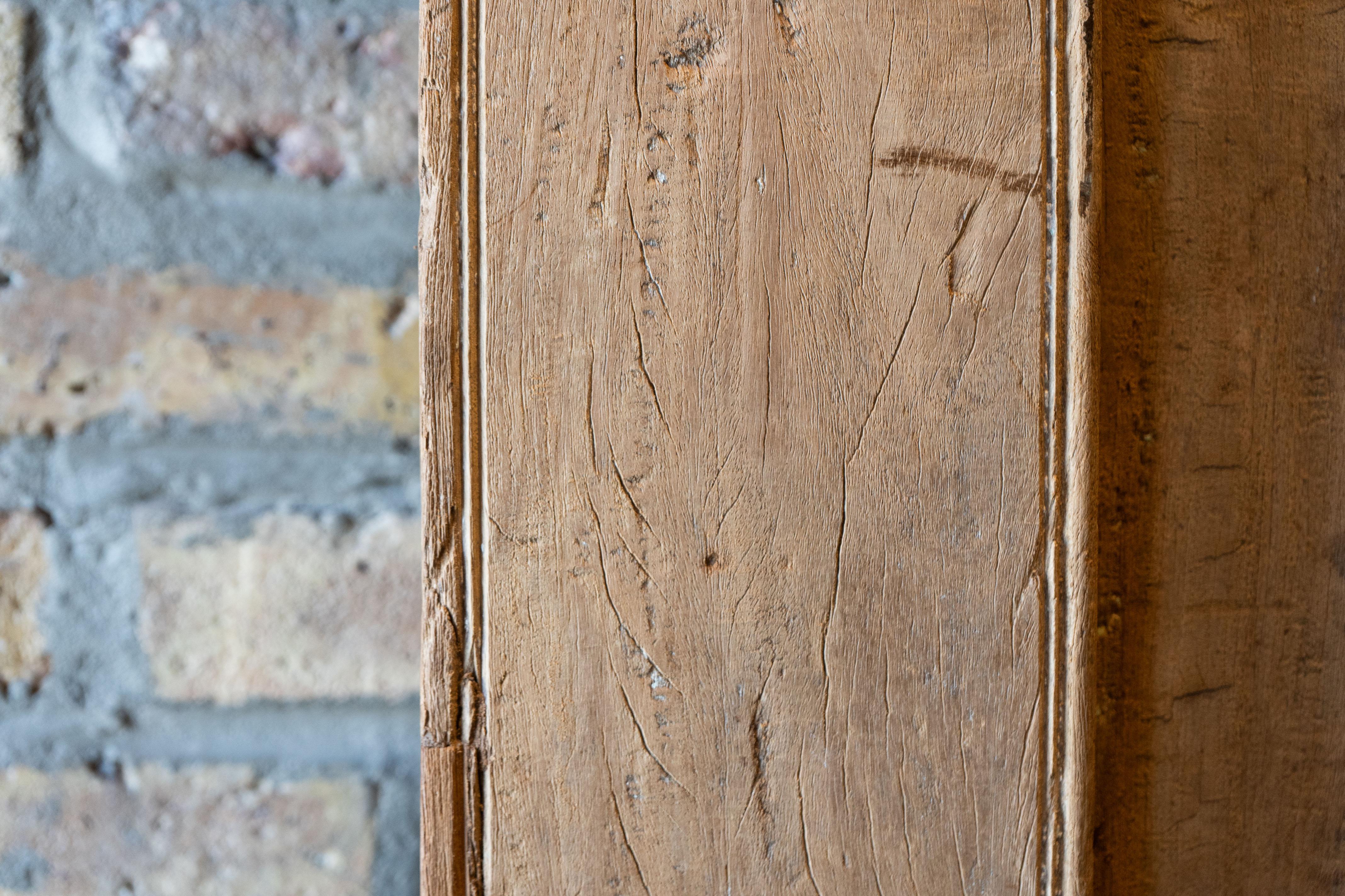 Teak A Large Gujarati Wooden Coffered Door