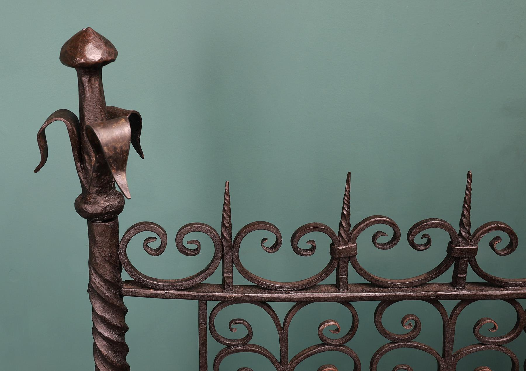 Louis XVI A Large Hand-Wrought Fire Screen For Sale