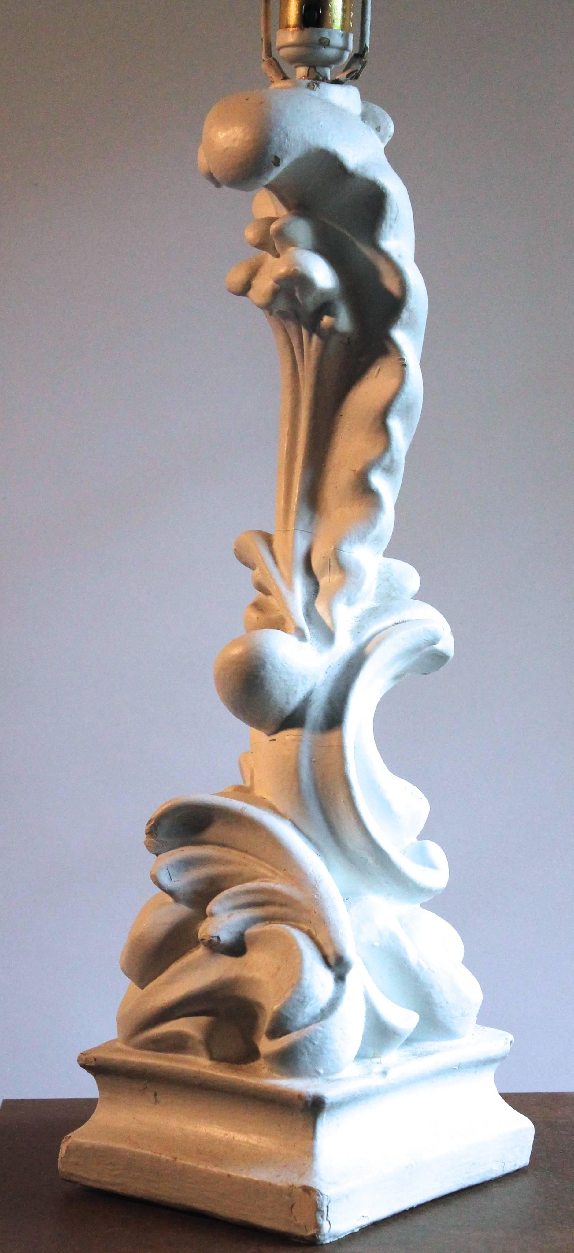 A great lamp with a very abstract use of classical elements. This is the larger version of this famous lamp 20 3/16