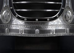 Large & Impressive Adam Style Steel Firegrate