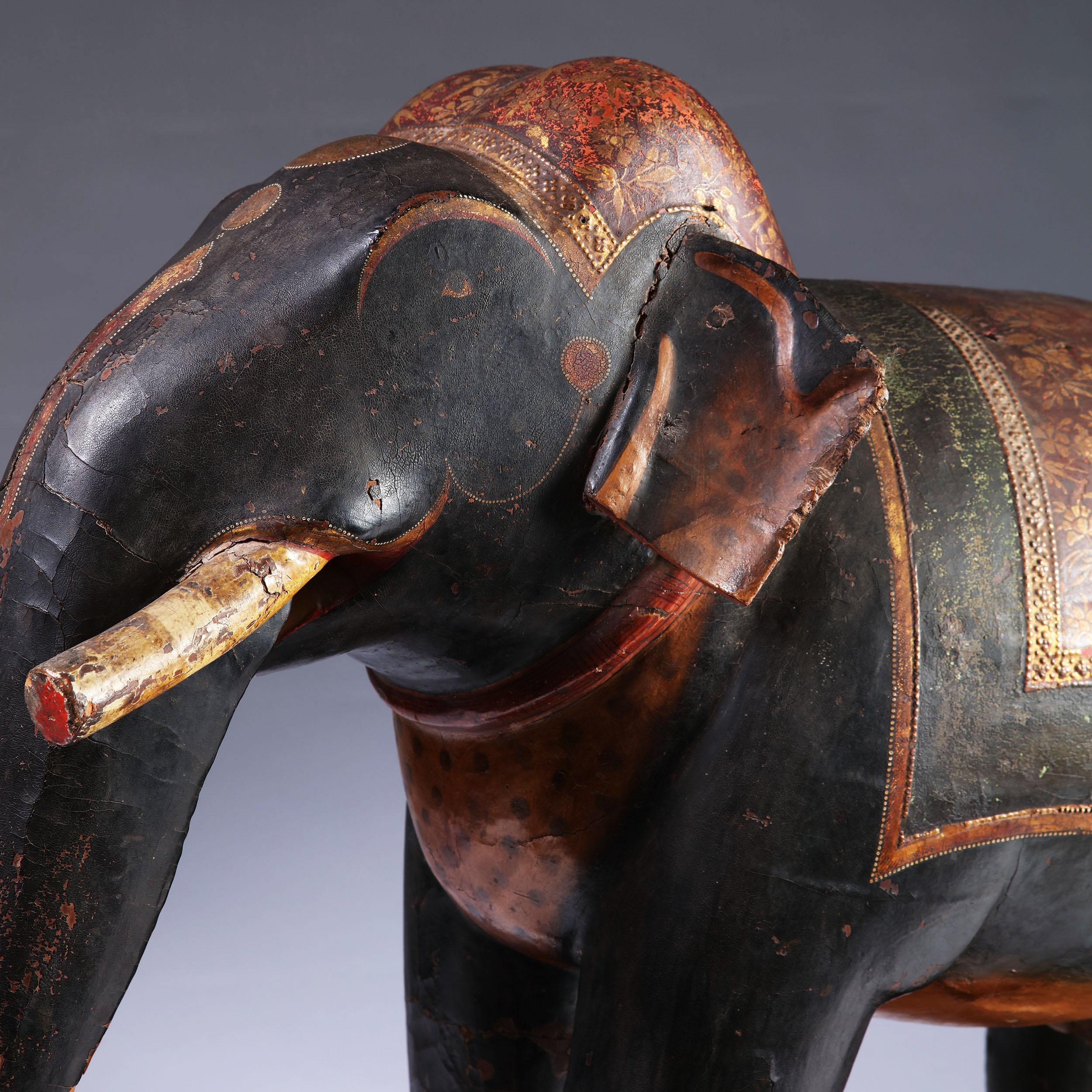 indian wooden elephant