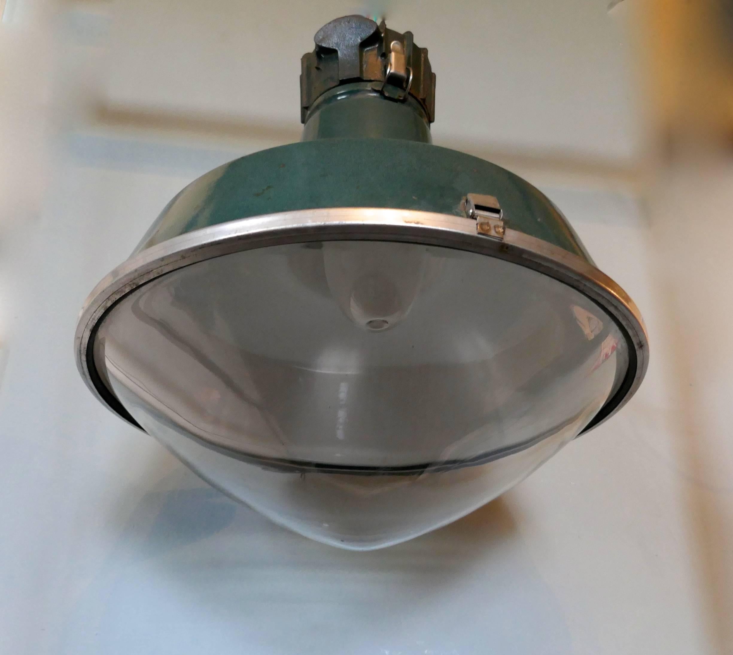Large Industrial Platform Light from SNCF 'French Rail' 7