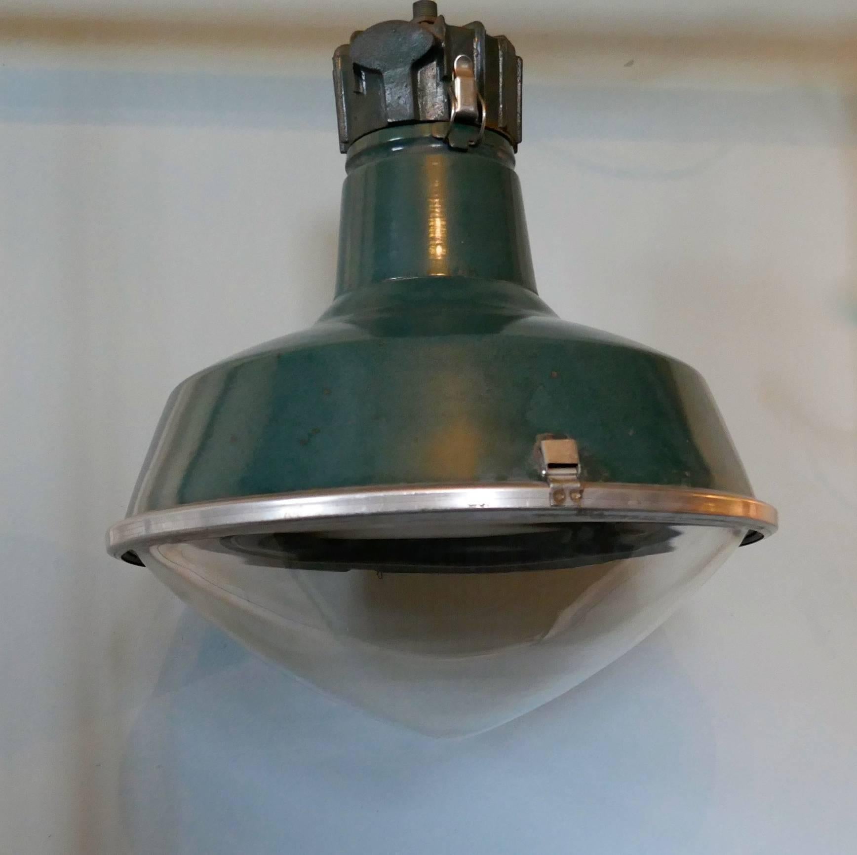 Large Industrial Platform Light from SNCF 'French Rail' 5