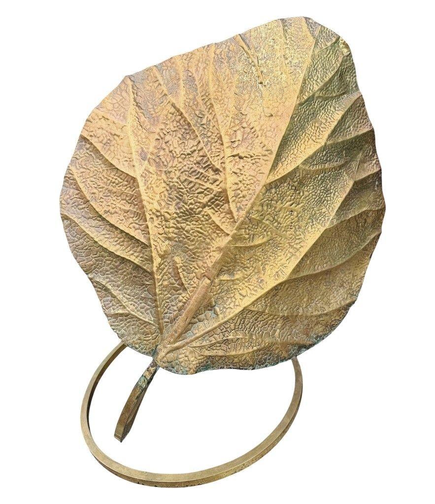 Gran lámpara de sobremesa italiana de latón doble de los años 70 