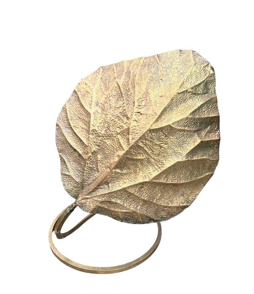 Gran lámpara de sobremesa italiana de latón doble de los años 70 