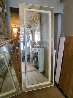 Large Italian Panelled and Bordered Mirror
