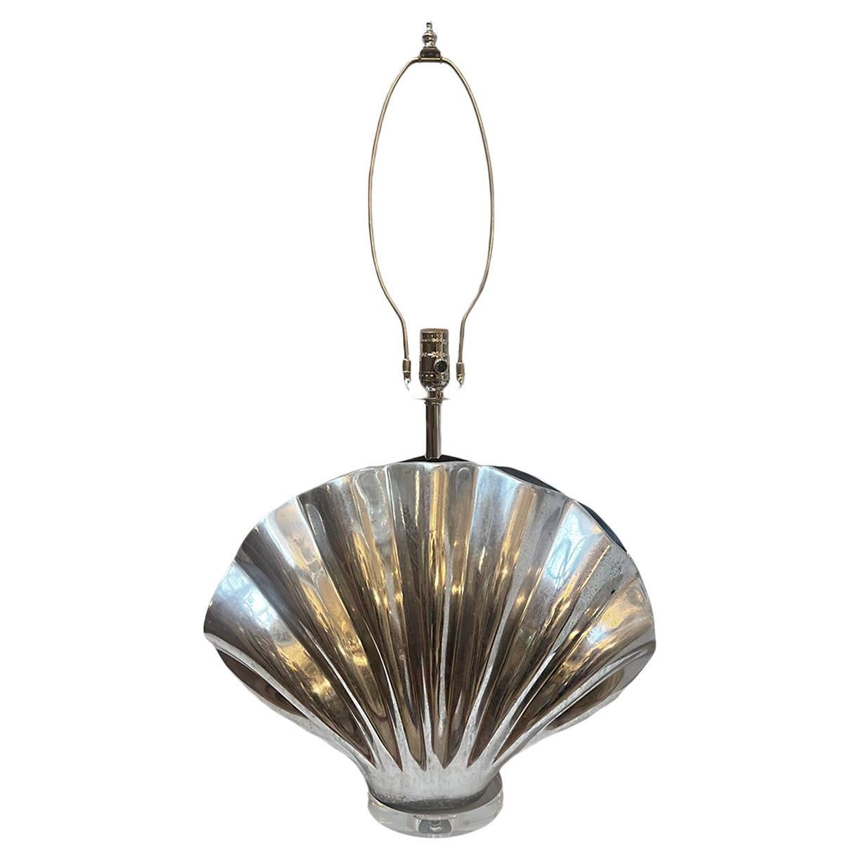 A Large Italian Shell Lamp