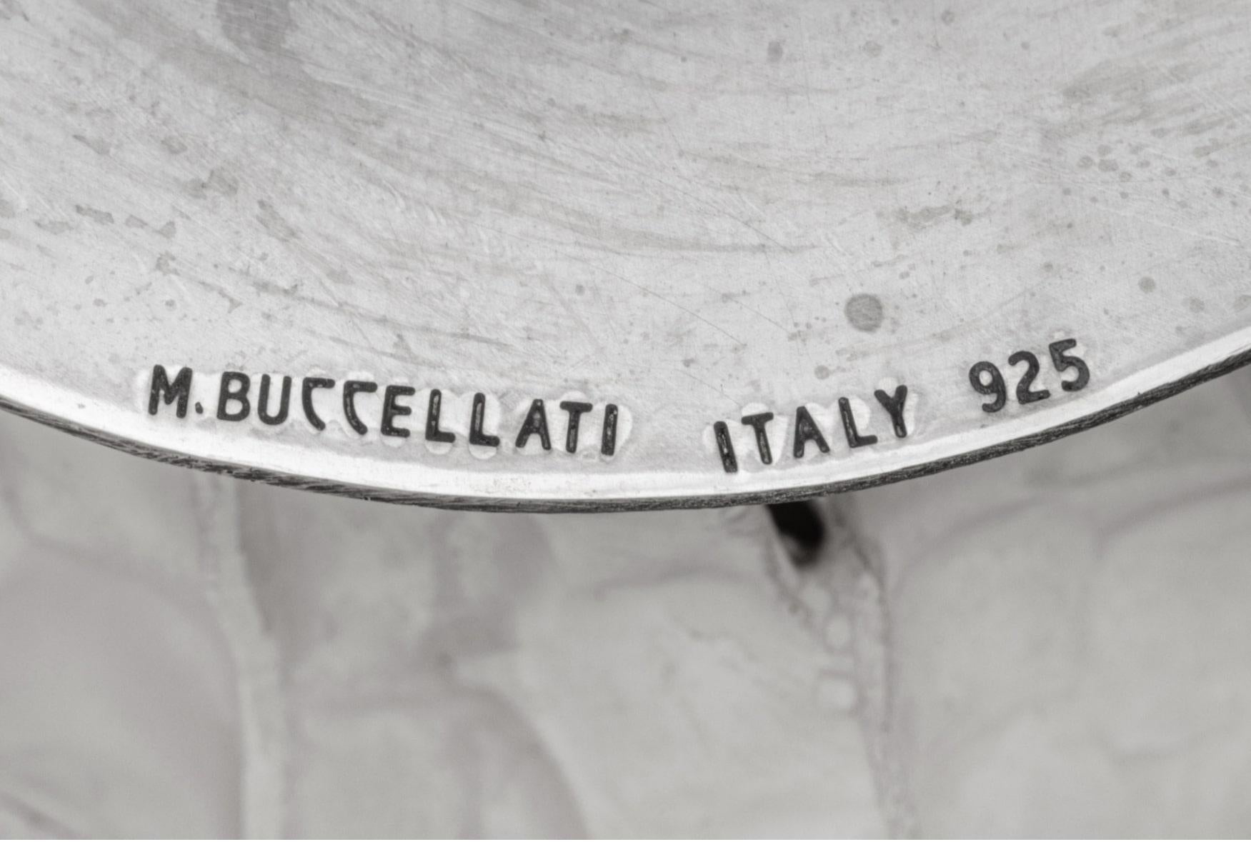 A Large Italian Silver Pumpkin Soup Tureen and Ladle by Mario Buccellati, Milan For Sale 3