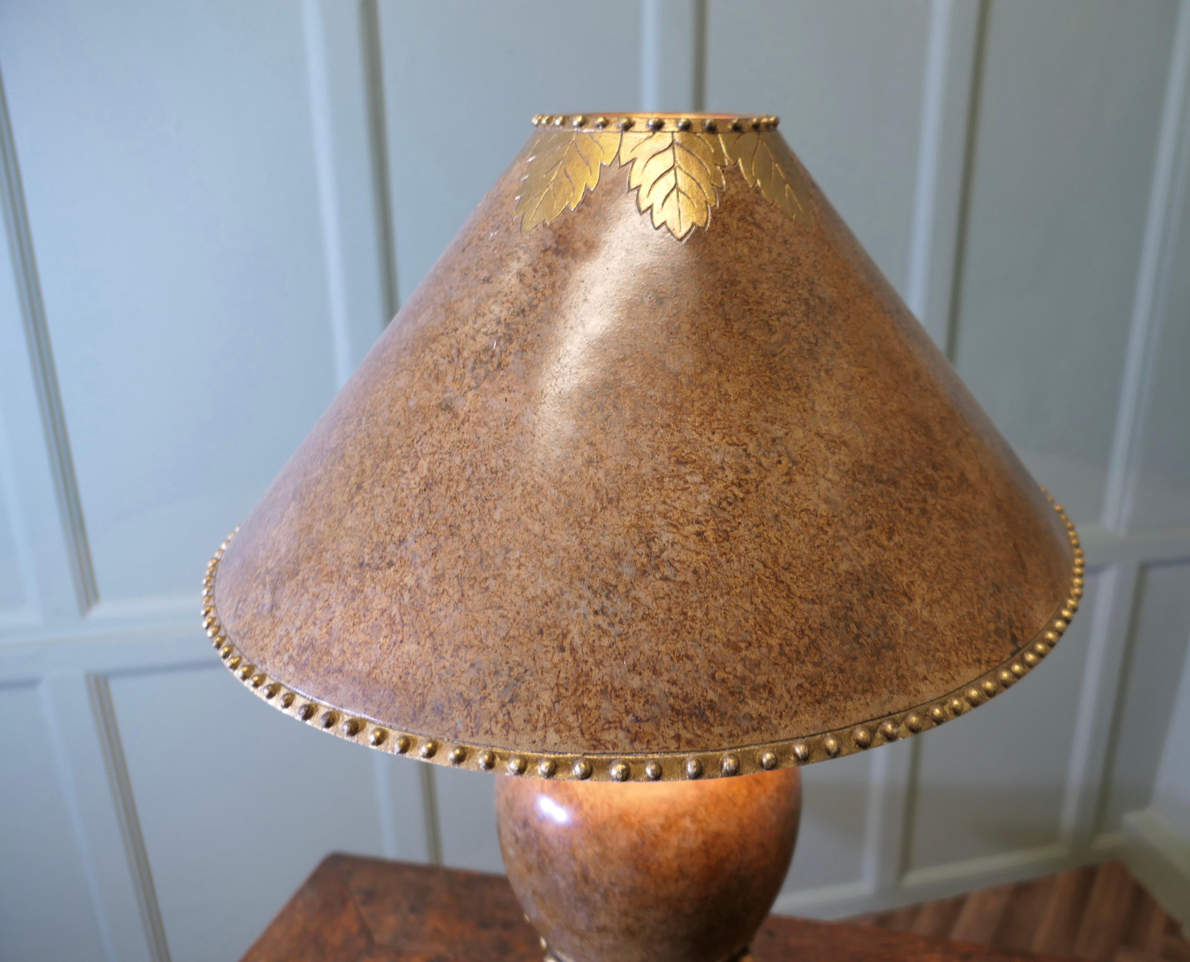 A Large Italian Simulated Marble Table Lamp For Sale 2
